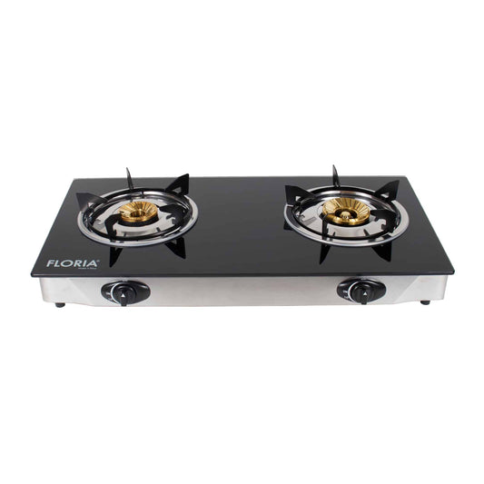 Aragaz 2 ochiuri cu plita din sticla, alimentare la butelie