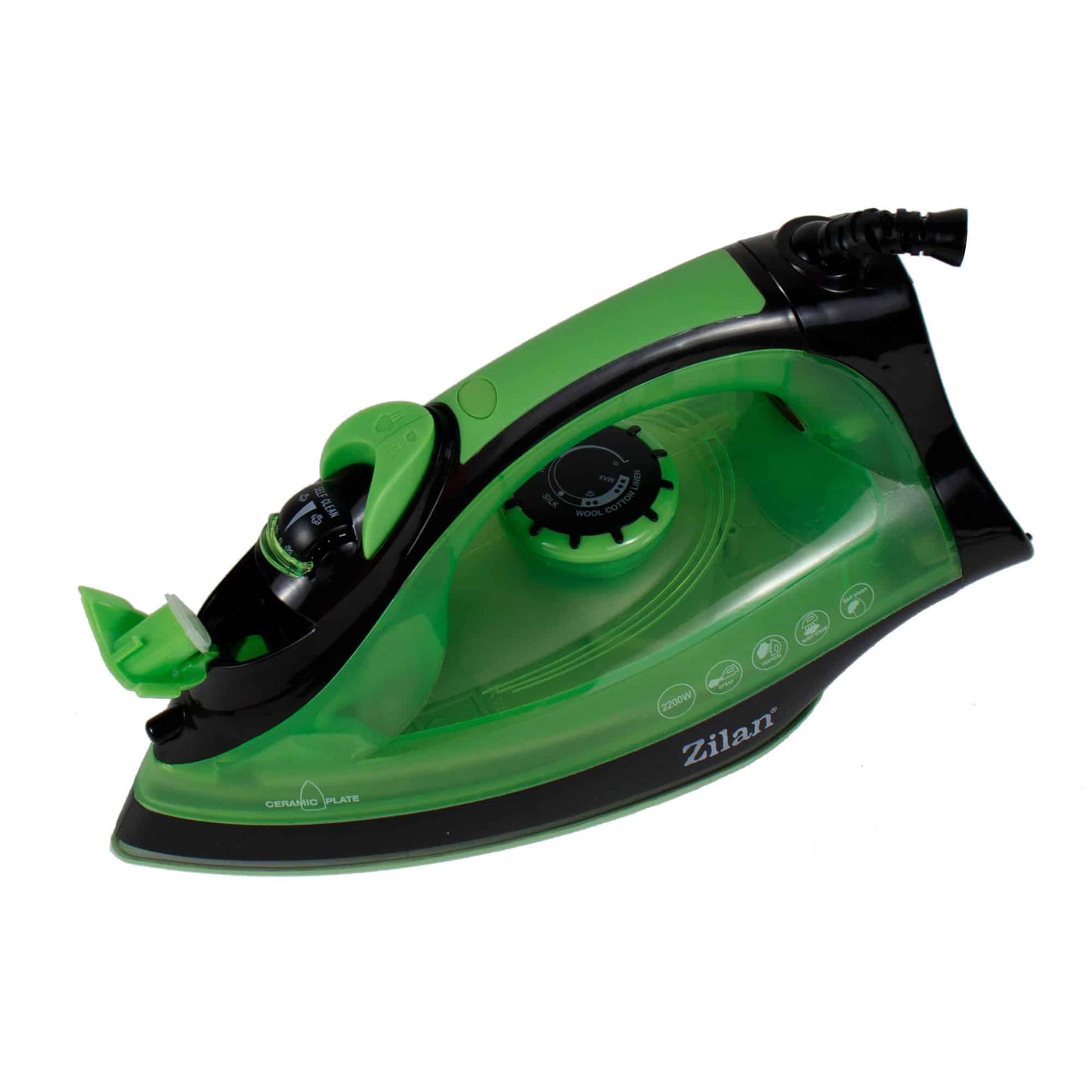 Fier de calcat cu talpa ceramica, putere 2200w, calcare cu aburi / ZLN 2188