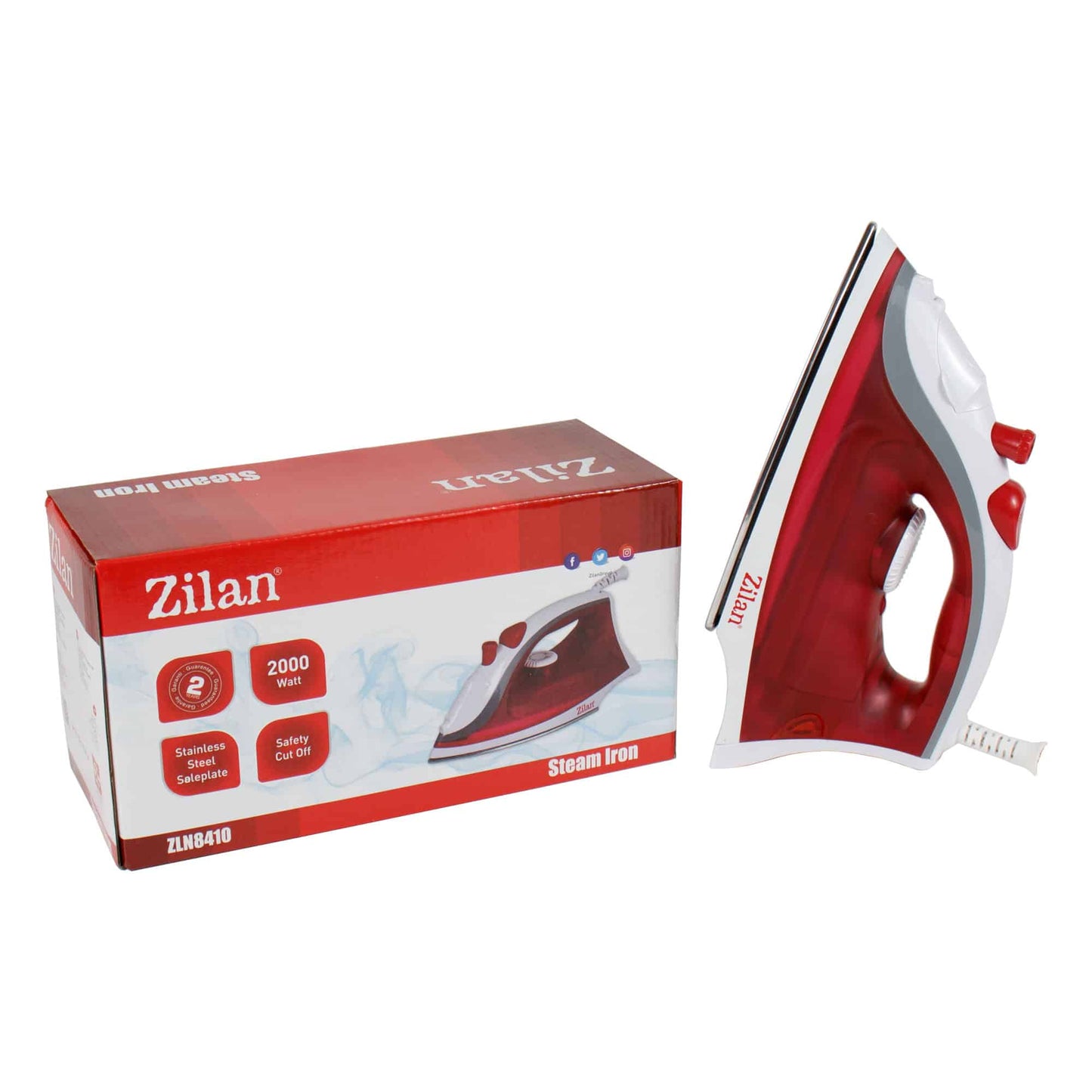 Fier de calcat cu talpa de inox, putere 1600w / ZLN 8410