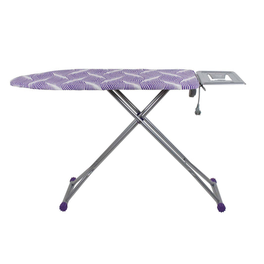 Masa de calcat cu cadru metalic si priza, blu / ZLN 4535