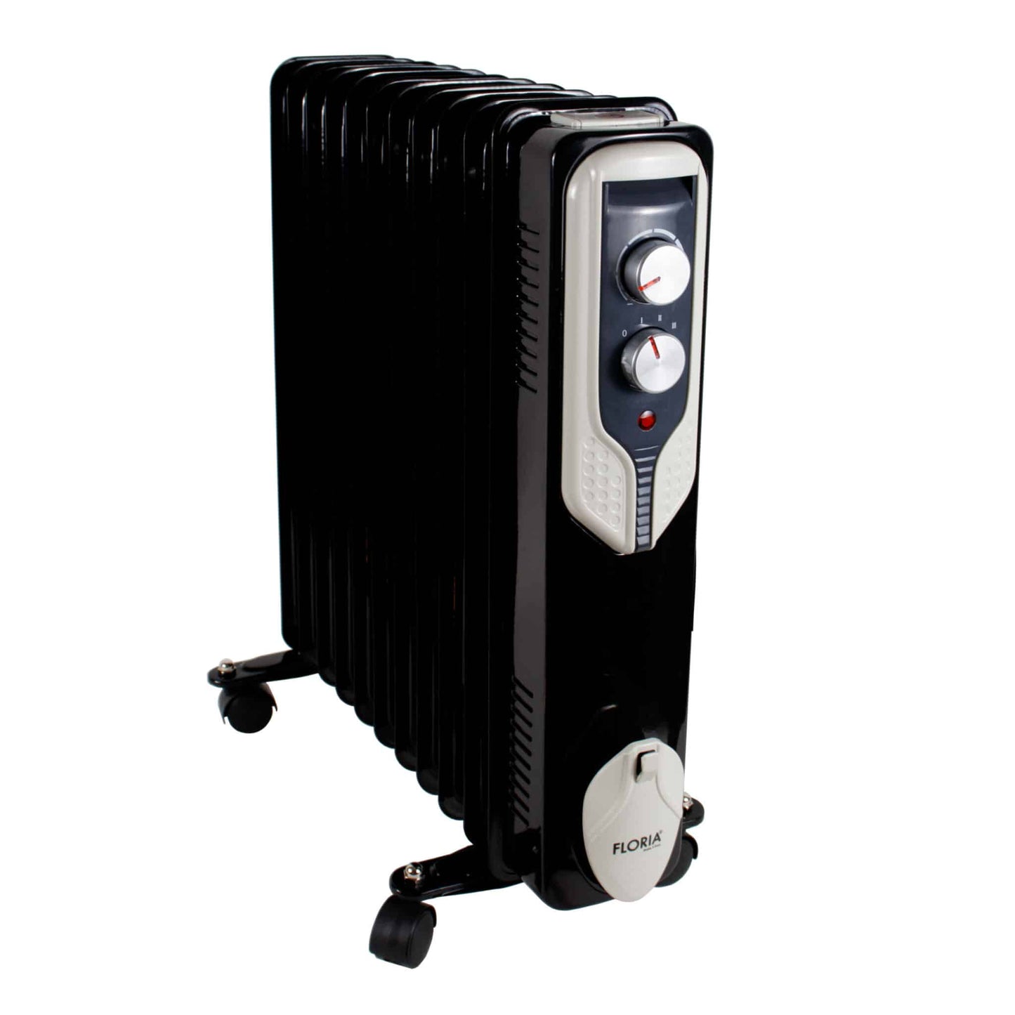 Calorifer electric Floria, 2500 W, 11 elementi, Negru /  ZLN 3666