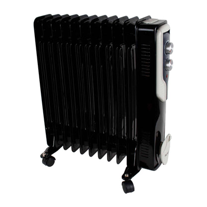 Calorifer electric Floria, 2500 W, 11 elementi, Negru /  ZLN 3666