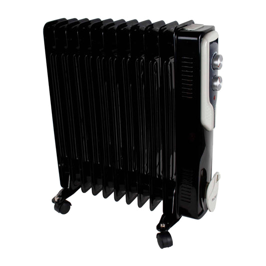 Calorifer electric Floria, 2500 W, 11 elementi, Negru /  ZLN 3666