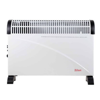 Convector electric TURBO 2000W, Aeroterma, Termostat reglabil, Alb / ZLN 6850