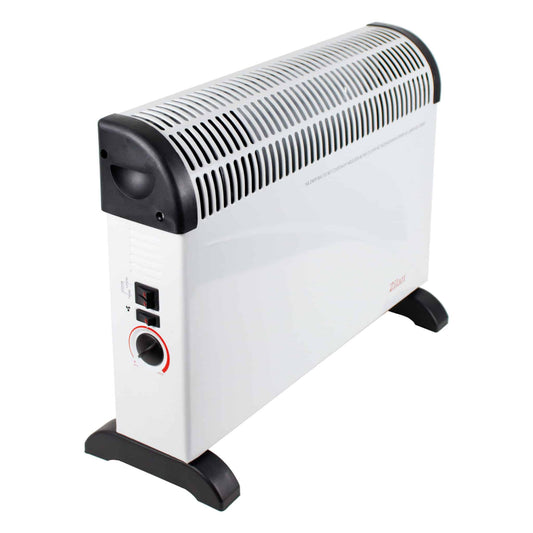 Convector electric TURBO 2000W, Aeroterma, Termostat reglabil, Alb / ZLN 6850