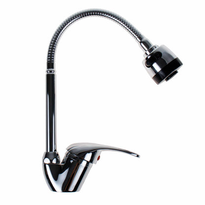 Baterie bucatarie pipa flexibila cu dus, monocomanda / ZLN 0382
