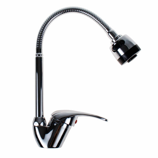 Baterie bucatarie pipa flexibila cu dus, monocomanda / ZLN 0382