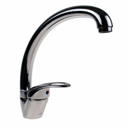 Baterie inox bucatarie, ZILAN, pipa lunga mobila lebada, monocomanda, cartus ceramic 40mm / ZLN 7819