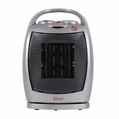 Aeroterma Ceramica, Putere 1500W, 2 trepte de reglare temperatura+aer rece, Termostat reglabil, Sistem siguranta impotriva rasturnarii / ZLN 6188