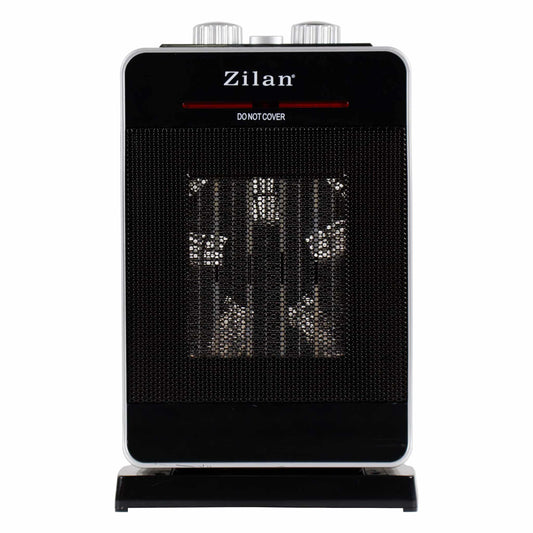 Aeroterma Ceramica, Putere 2000W, 2 trepte de reglare, Termostat reglabil, Functie oscilatie, Sistem siguranta impotriva rasturnarii si supraincalzirii / ZLN 3215