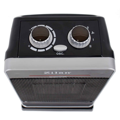 Aeroterma Ceramica, Putere 2000W, 2 trepte de reglare, Termostat reglabil, Functie oscilatie, Sistem siguranta impotriva rasturnarii si supraincalzirii / ZLN 3215