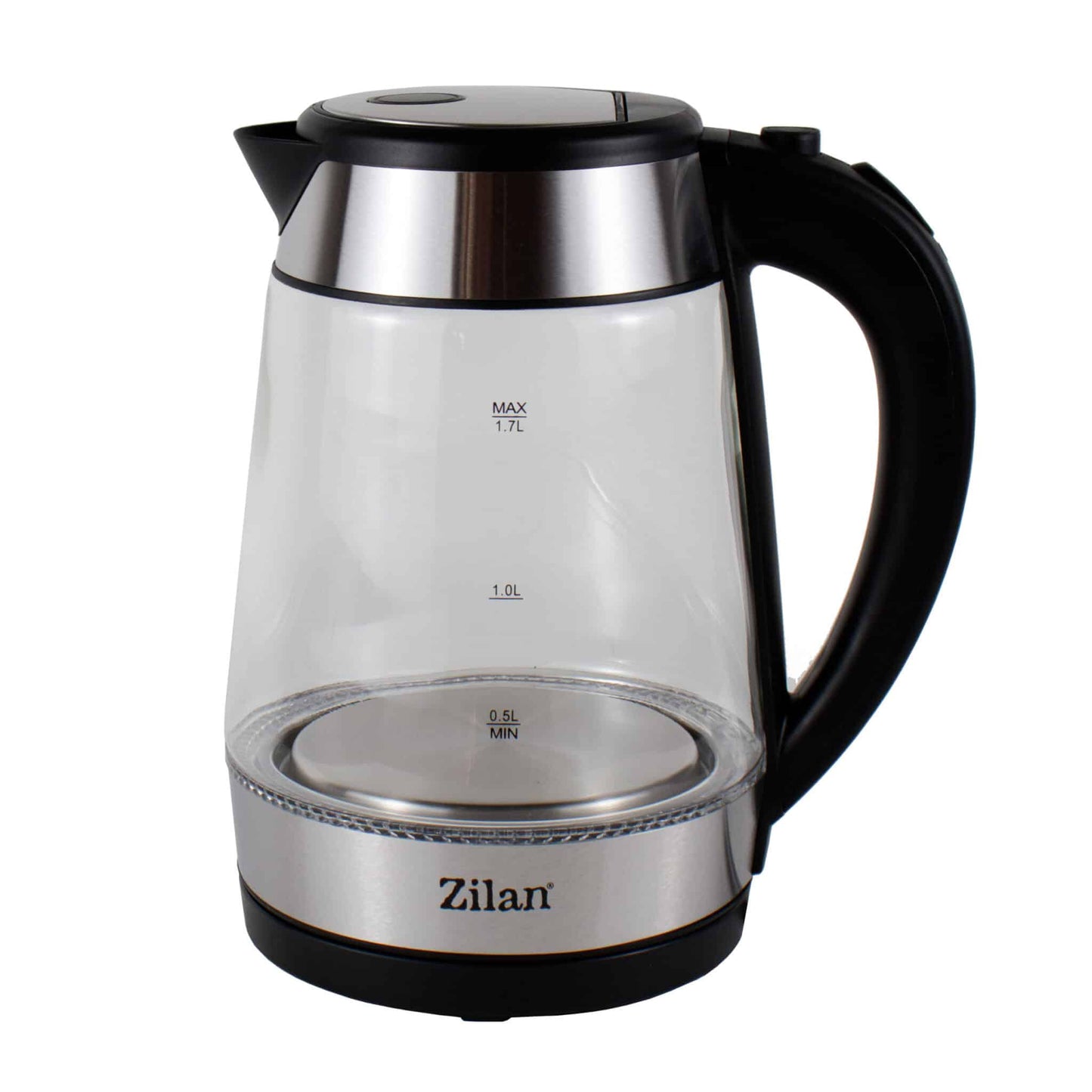 Fierbator electric sticla Zilan cu iluminare LED, 1.7l, 2200W / ZLN 3963