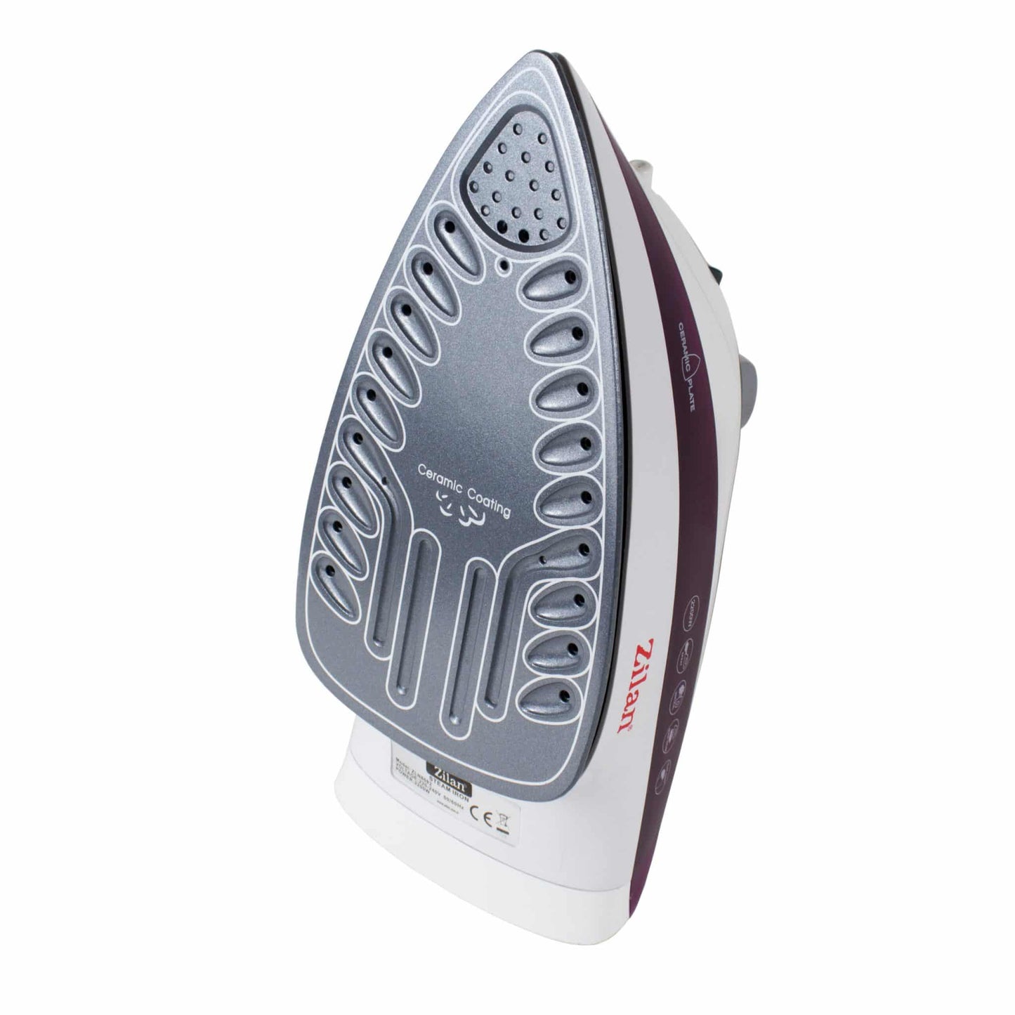 Fier de calcat cu talpa ceramica, putere 2200W, calcare cu aburi, autocuratare / ZLN 8082