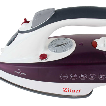 Fier de calcat cu talpa ceramica, putere 2200W, calcare cu aburi, autocuratare / ZLN 8082
