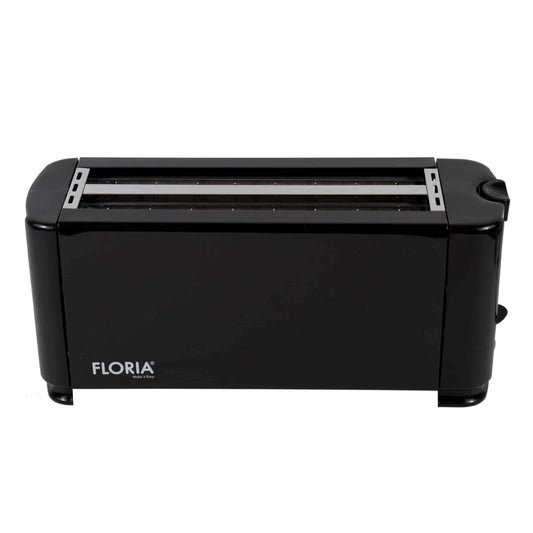 Prajitor de paine Floria, long slot, 4 felii, 1300 W, Negru / ZLN 2706