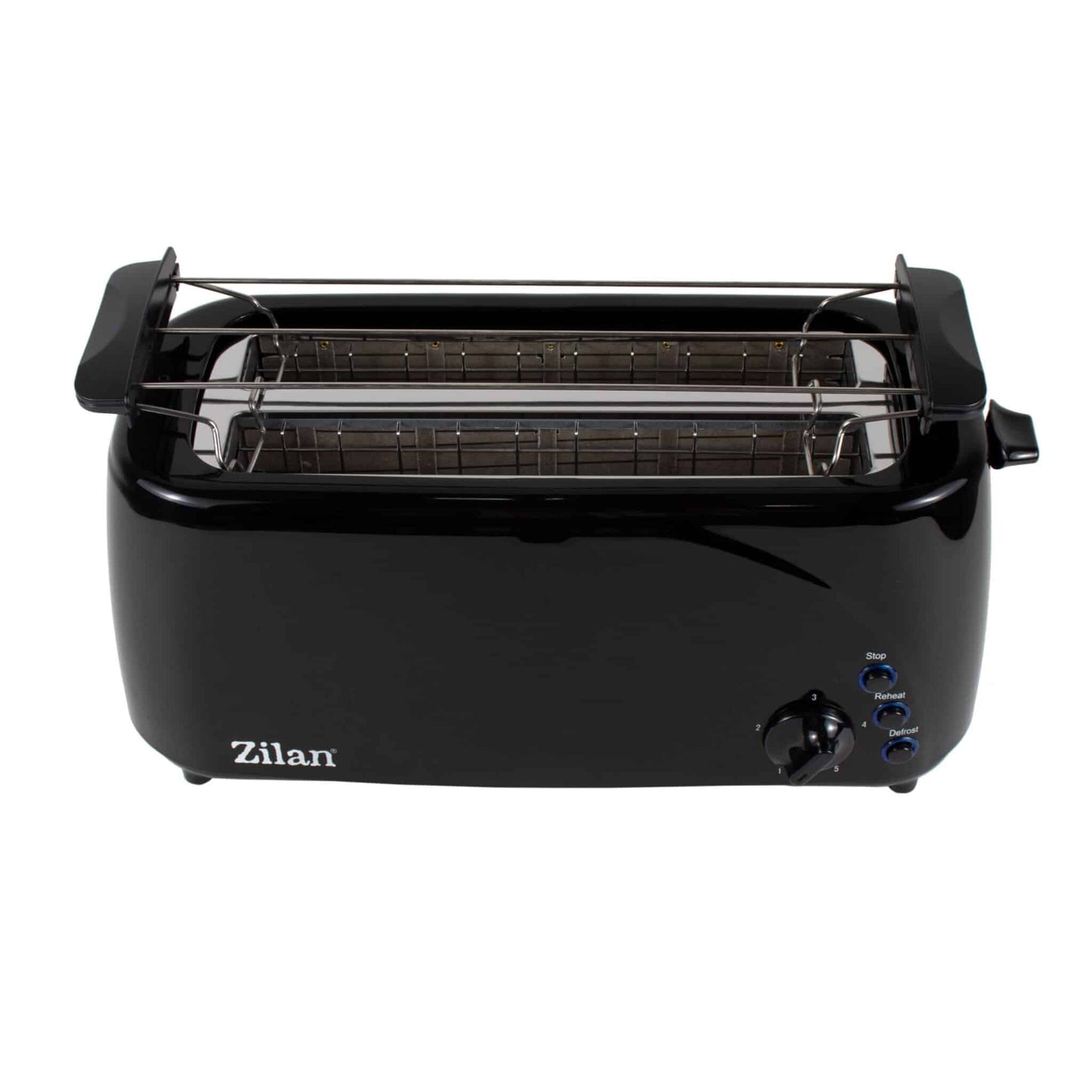 Prajitor de paine cu functie dezghetare, long slot, 4 felii, putere 1400 w, negru / ZLN 2713