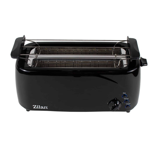 Prajitor de paine cu functie dezghetare, long slot, 4 felii, putere 1400 w, negru / ZLN 2713