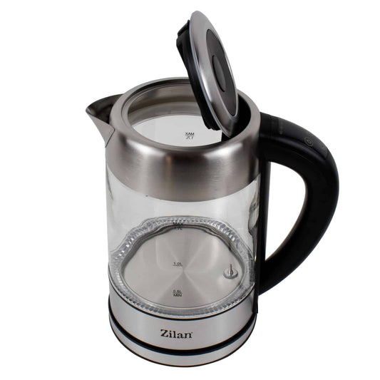 Cana fierbator electrica, Temperatura controlata digital, Iluminare apa led, capacitate 1.7L, putere 2200W / ZLN 3949