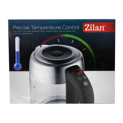 Cana fierbator electrica, Temperatura controlata digital, Iluminare apa led, capacitate 1.7L, putere 2200W / ZLN 3949