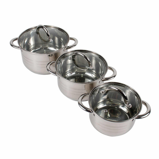 Set 3 cratite cu capace inox, 1.5L / 2L / 3L / ZLN 4083