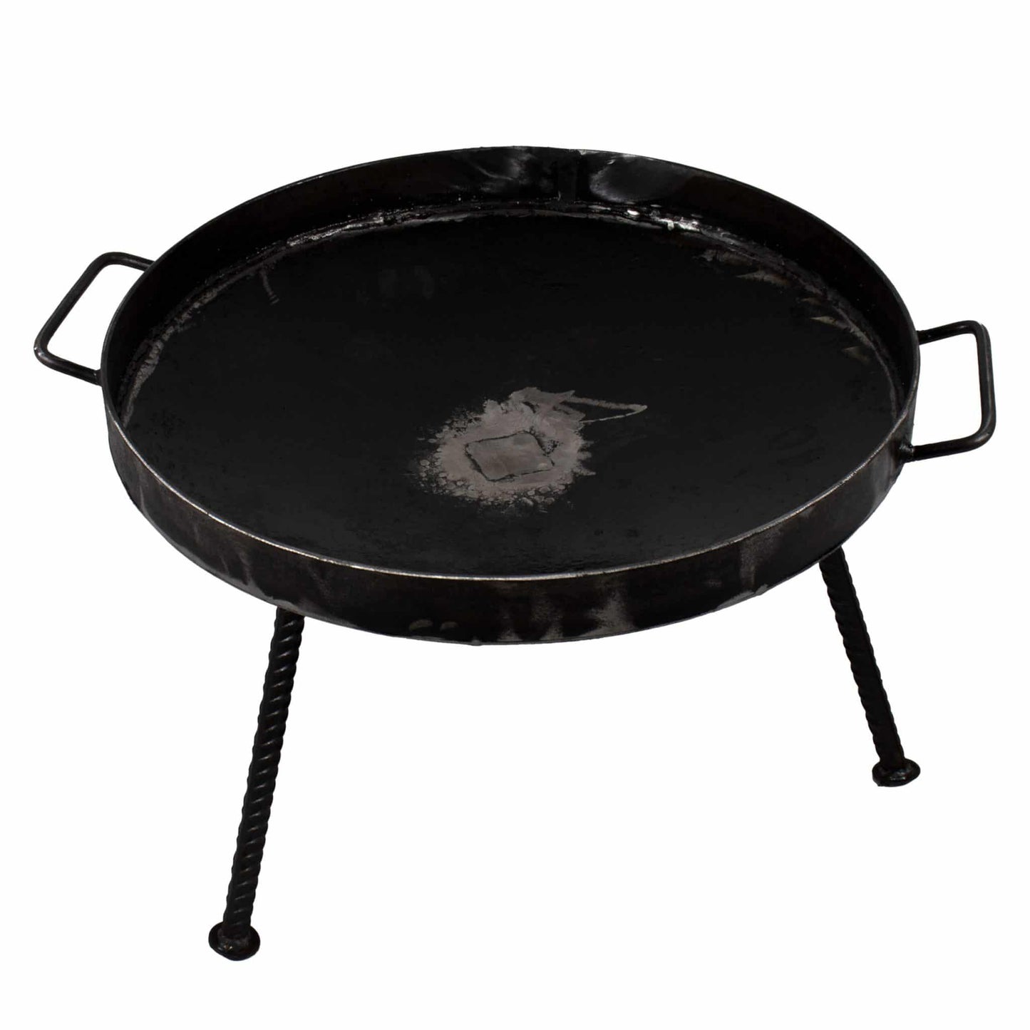 Gratar disc din otel, picioare detasabile, diametru 46 centimetri, cu margine de 4 cm / EXT 5717