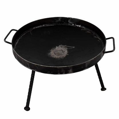 Gratar disc din otel, picioare detasabile, diametru 46 centimetri, cu margine de 4 cm / EXT 5717