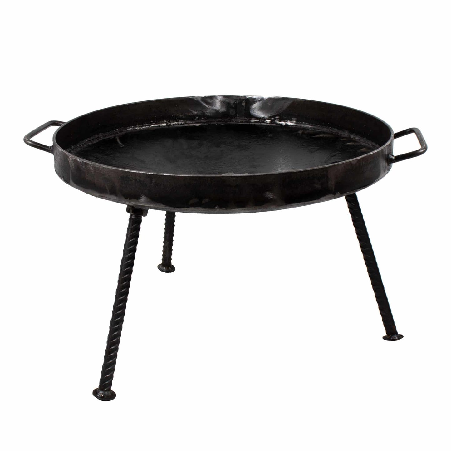 Gratar disc din otel, picioare detasabile, diametru 46 centimetri, cu margine de 4 cm / EXT 5717