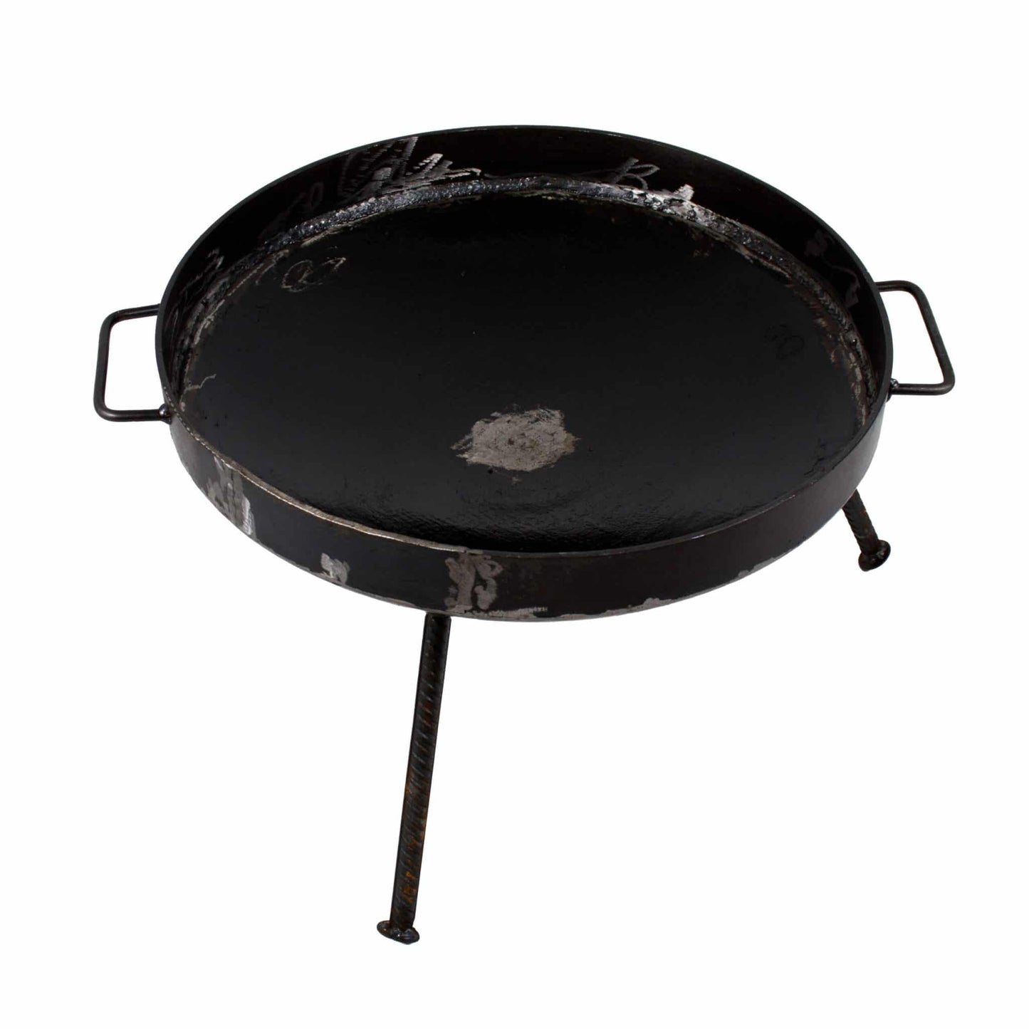 Gratar disc din otel, picioare detasabile, diametru 51 centimetri, cu margine de 5 cm EXT 5718