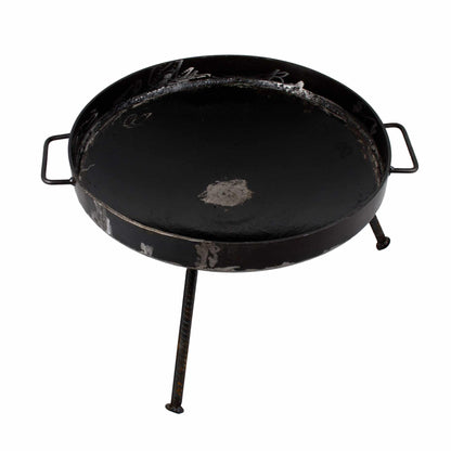 Gratar disc din otel, picioare detasabile, diametru 51 centimetri, cu margine de 5 cm EXT 5718