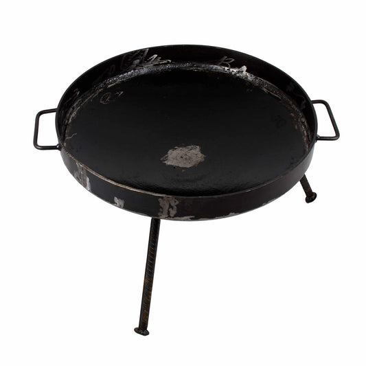 Gratar disc din otel, picioare detasabile, diametru 51 centimetri, cu margine de 5 cm EXT 5718