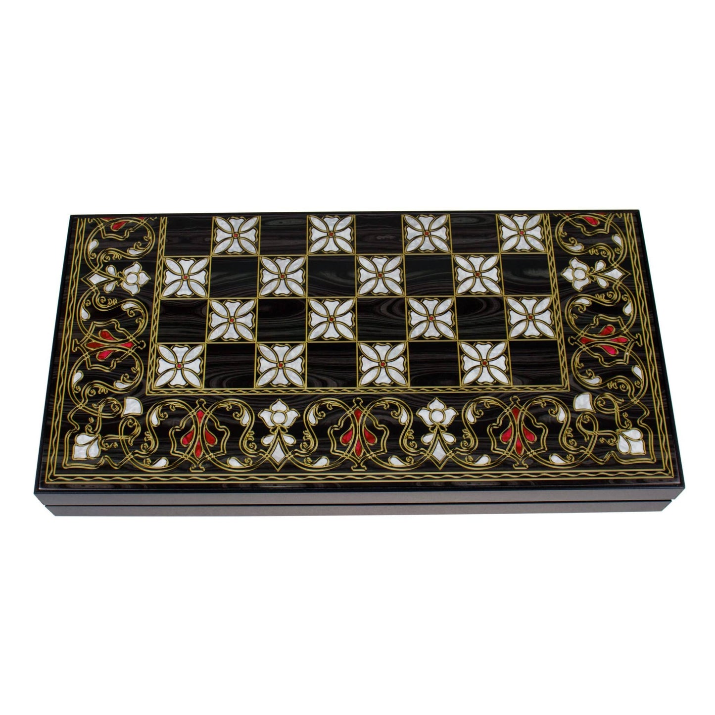 Joc de table din lemn lacuit  50x50 cm, antep / 987-7