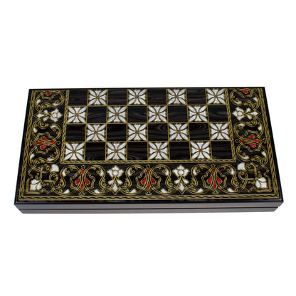 Joc de table din lemn lacuit  50x50 cm, antep / 987-7