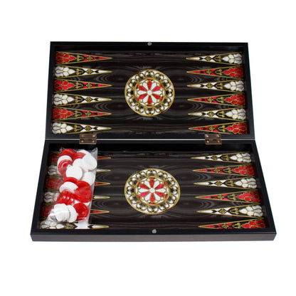 Joc de table din lemn lacuit  50x50 cm, antep / 987-7