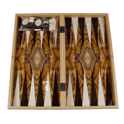 Joc de table din lemn lacuit  50x50 cm, olive / 987-1