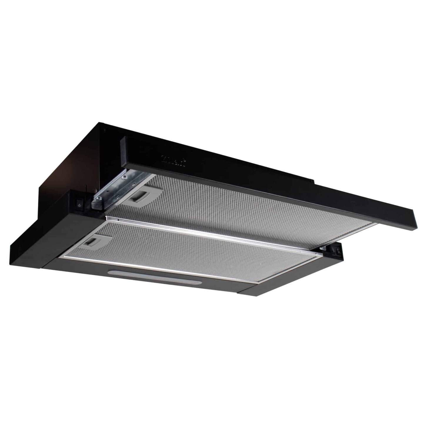 Hota telescopica cu motor dublu, 2 filtre aluminiu, incorporabila, neagra, 420 m3/h / ZLN 3680