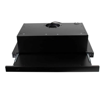 Hota telescopica cu motor dublu, 2 filtre aluminiu, incorporabila, neagra, 420 m3/h / ZLN 3680