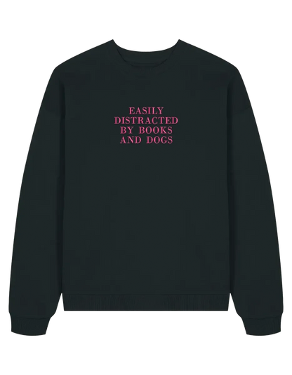 Distracted sweatshirt bookish