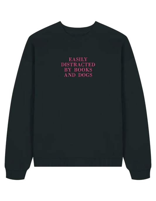 Distracted sweatshirt bookish