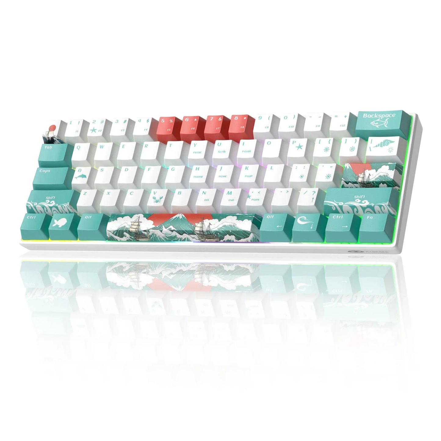 Tastatura Mecanica Timebox, 60%, Hot-Swap, RGB, Cablu Type-C Detasabil