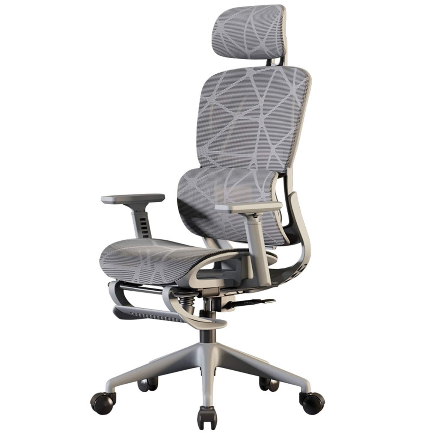 Scaun Ergonomic de Birou, Reglaj Inaltime si Brate 2D/3D, Gri