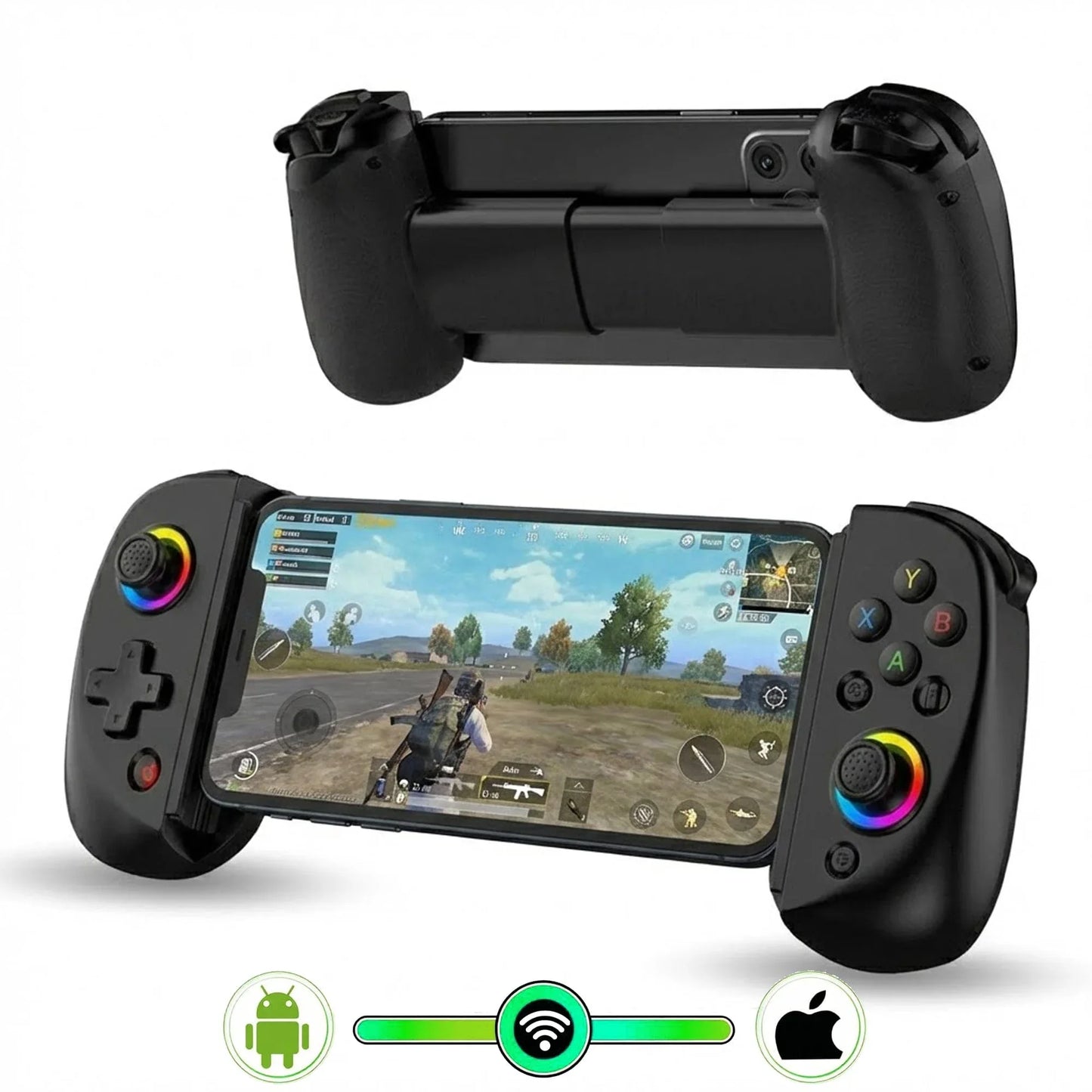 Gamepad Controller Gaming Wireless cu Joystick Hall, Bluetooth 5.0, Negru