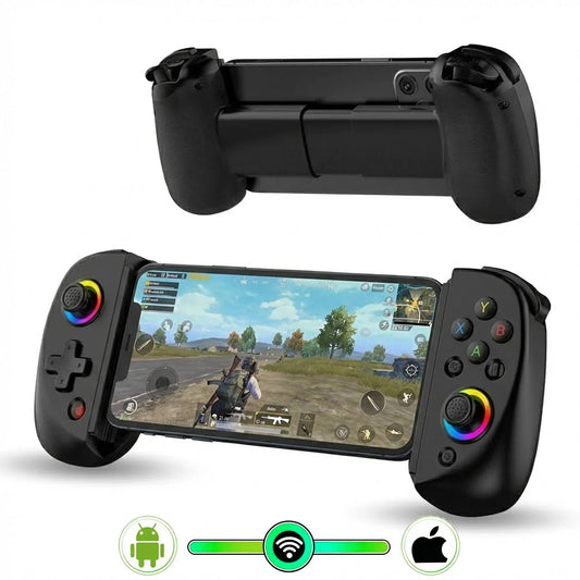 Gamepad Controller Gaming Wireless cu Joystick Hall, Bluetooth 5.0, Negru