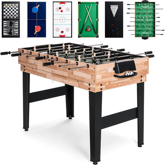 Masa de Joc 10-in-1, Biliard, Foosball, Ping Pong, Shuffleboard, Sah, Table