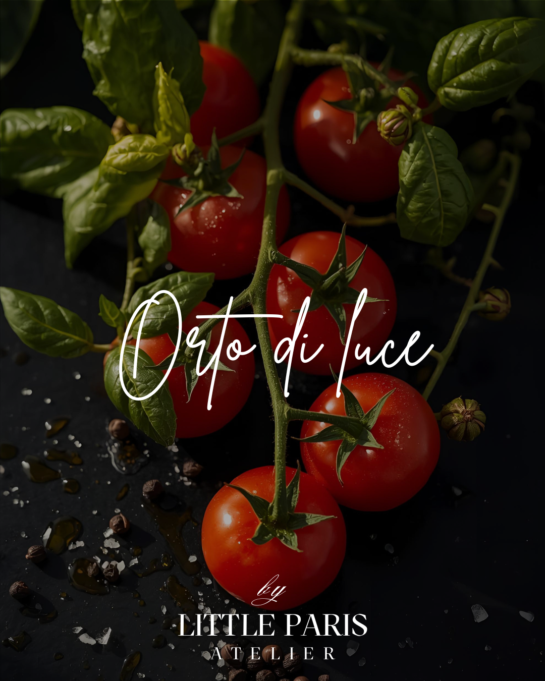 Lumânare parfumată Orto di Luce - Frunze de roșii • Busuioc • Bergamota