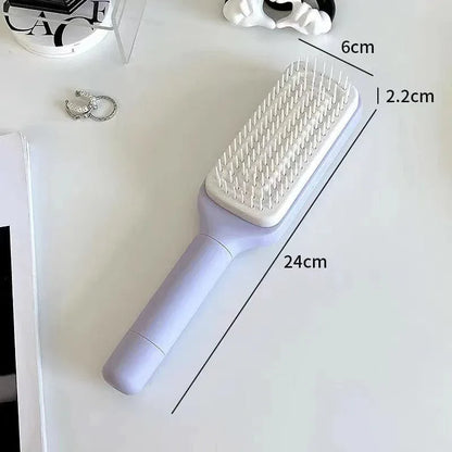 Perie de Par Rotativa Timebox, Curatare Retractabila, Dinti Elastici, Violet