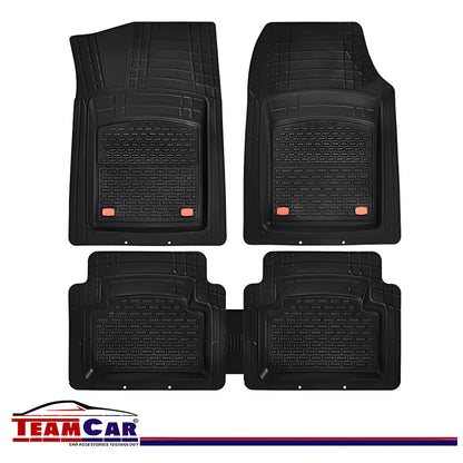 Covorașe Universale Tip Tăviță TEAMCAR® Audi A4 B6 Variant (2000–2004), Set 5 Bucăți, Negru