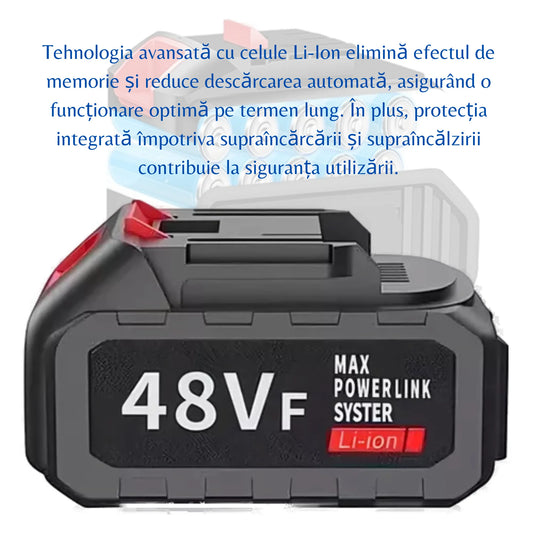 Acumulator Li-Ion 48Vf MAX, 12000mAh, compatibil unelte electrice fără fir