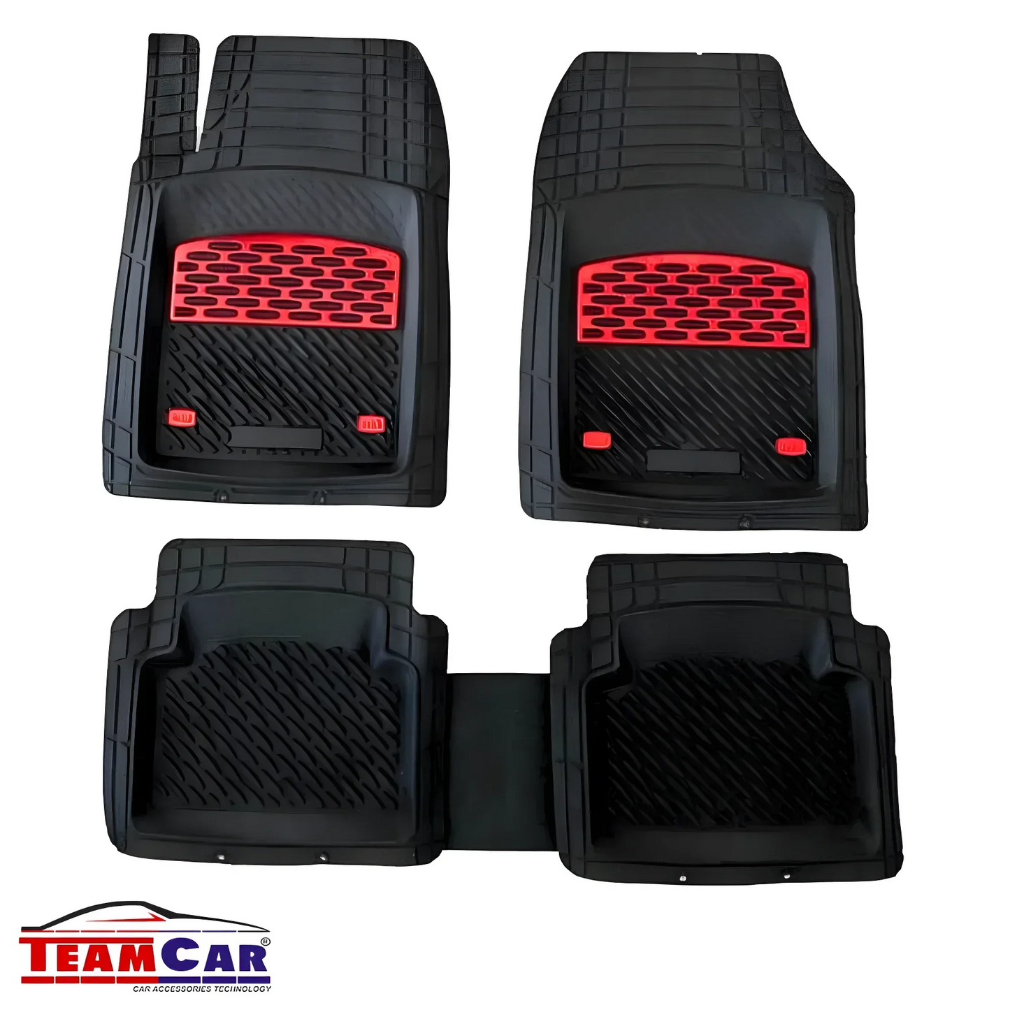 Covorașe Auto Compatibile VW Passat B5/B6 TEAMCAR® Red - 221.ro