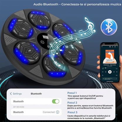 Aparat de Box Inteligent Timebox cu Muzica – Sistem Interactiv de Perete cu Bluetooth, Ecran Tactil, Iluminare si Functie de Numarare, Ideal pentru Antrenamente Acasa, Birou sau Sala, pentru Copii si Adulti - 221.ro