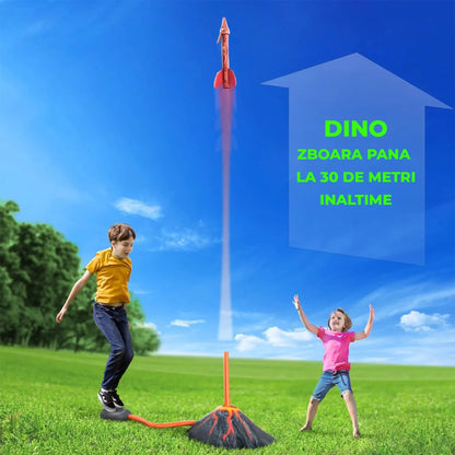 Set Dino Blasters, 100% Activare prin Saritura, Rachete din Spuma pentru Copii 3